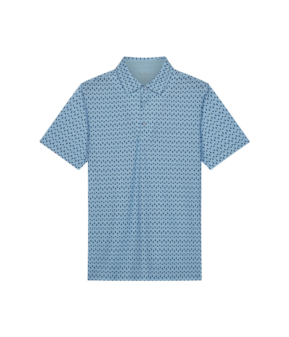 Polos Ben Sherman Chequerboard Geo Bleu | WRY-97290637